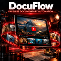 DocuFlow n8n workflow for faceless documentary YouTube automation