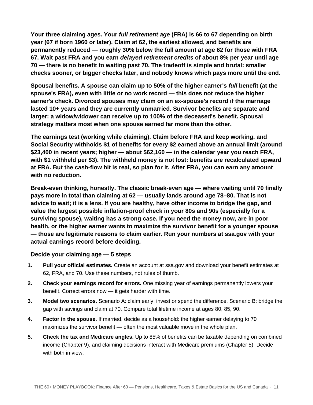 The 60+ Money Playbook: Finance After 60