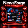 NewsForge n8n workflow for daily AI tech news YouTube videos