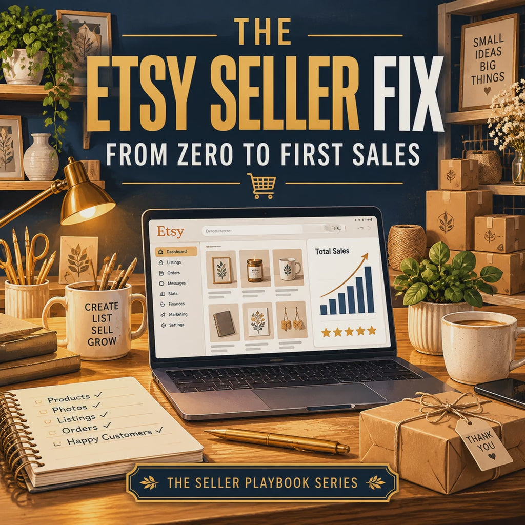 The Etsy Seller Fix: From Zero to First Sales (Etsy Launch Playbook PDF)