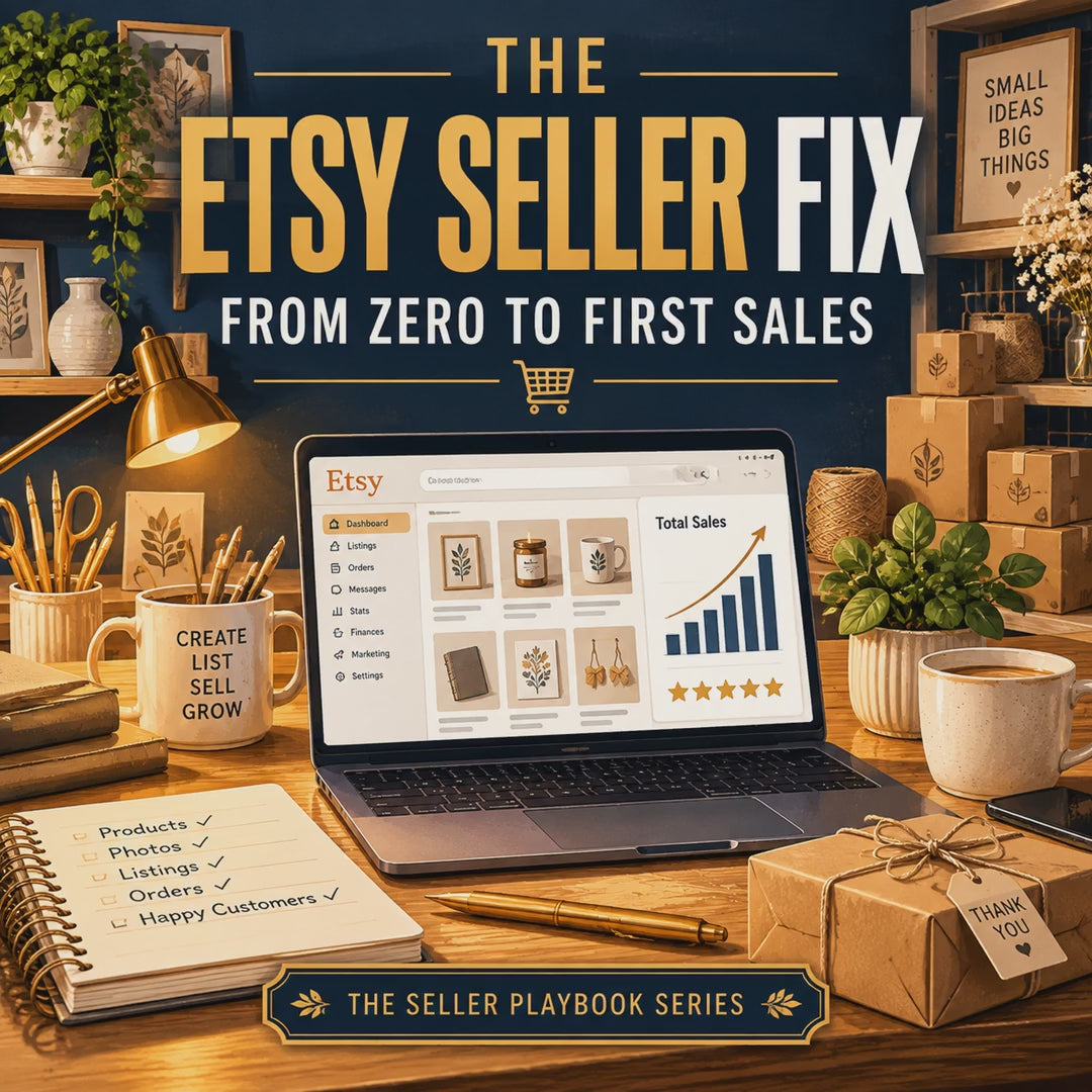 The Etsy Seller Fix: From Zero to First Sales (Etsy Launch Playbook PDF)
